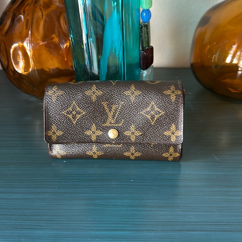 Louis Vuitton Brown and Gold Monogram Wallet